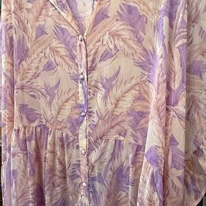 Arna York Women's Purple Floral Top